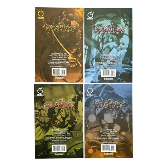 Darkstalkers Comic Book #2B #3B #4B #5A Gothic Terror Anime Vampire Capcom - Picture 2 of 6